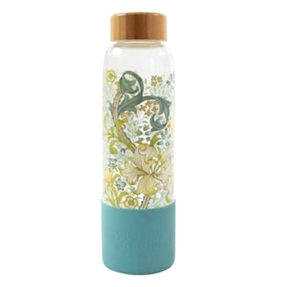 💥BUY 2 GET 1 FREE William Morris Glass Water Bottleby Portico Designs, $29.99 - Picture 1 of 10